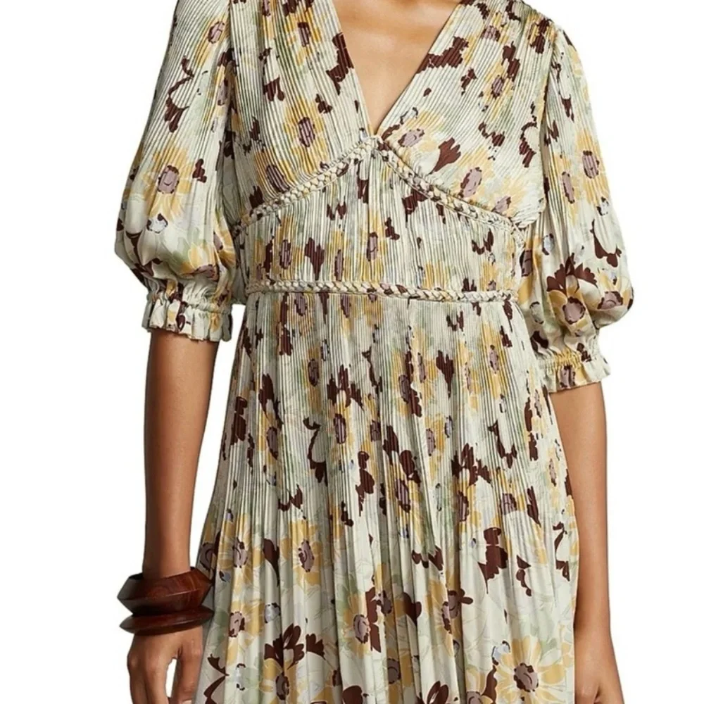 Polo Ralph Lauren Floral Maxi Dress in Cream and Brown - Picture 2 of 9